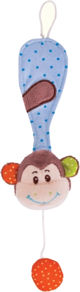 Bigjigs Baby klip na dudlík Opička Cheeky