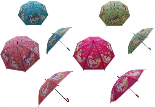 Kids Automatic Umbrella Unicorn 66 cm