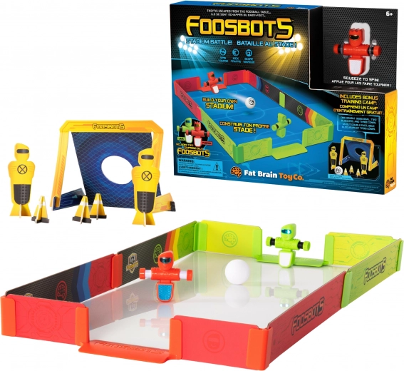Robo Football FOOSBOTS STADIUM BATTLE with Stadium and Training Set