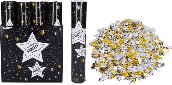 Partyconfetti shooter Sterren 30 cm
