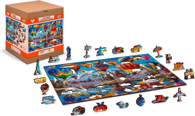 Wooden Double-Sided Puzzle Calm Journey 2-in-1, 300 Pieces
