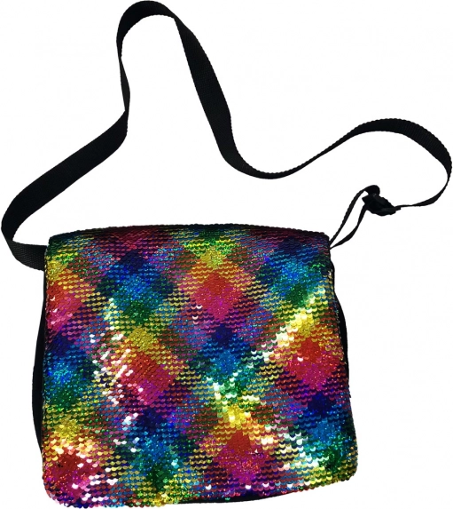 Skuldertaske med pailletter