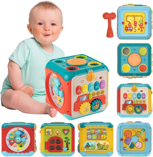 Montessori Activity Cube 6-in-1