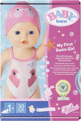 BABY born My First plavalec – plavajoča punčka za vodne igre 30 cm