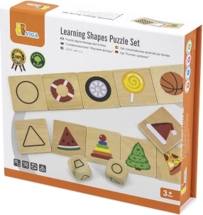 Puzzle éducatif en bois VIGA – formes correspondantes