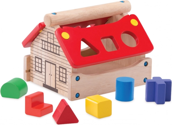 Wooden House Shape Sorter