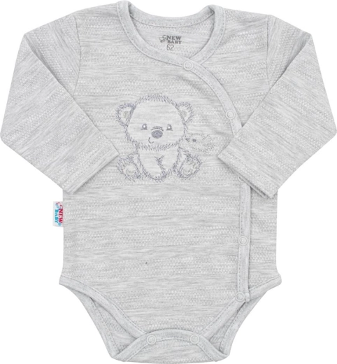 Wrap-over bodysuit for quick and gentle dressing