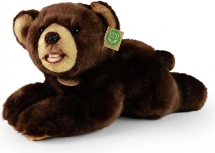 Ourson en peluche allongé 32 cm ECO Friendly