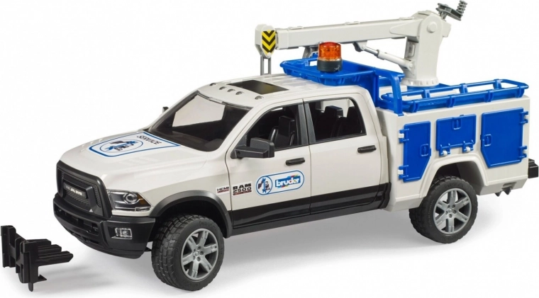 Service Vehicle Bruder RAM 2500 with Rotating Arm and Beacon