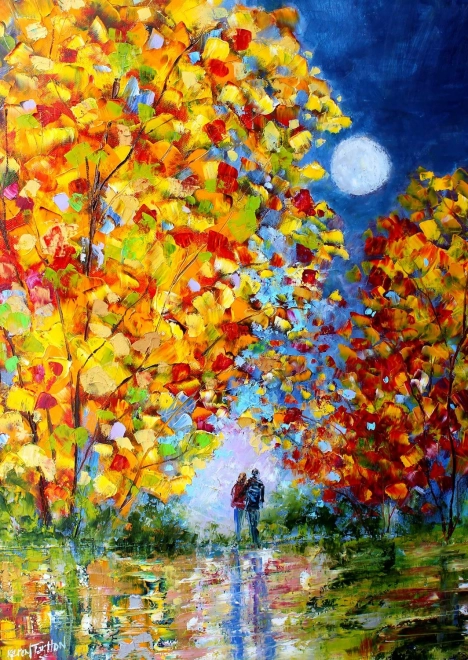 Puzzle Autumn Moon 1000 Pieces ENJOY
