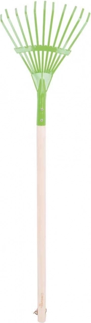 Bigjigs Toys gyerek kerti gereblye – zöld