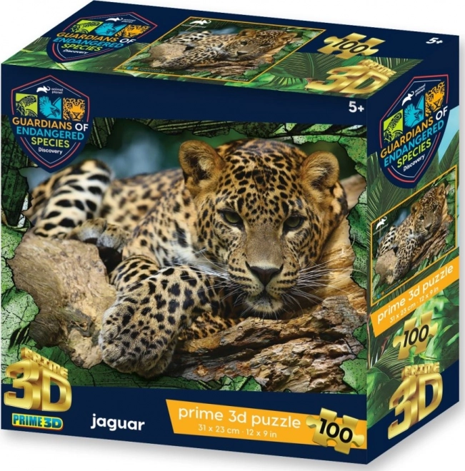 3D Puzzle GES – Jaguar, 100 Pieces