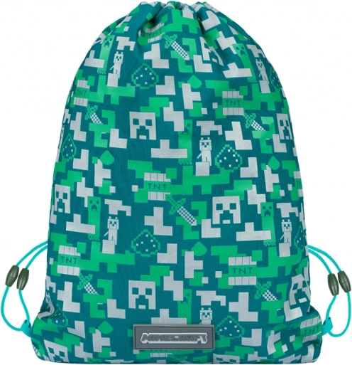 Kieszonkowy plecak z srebrnym Creeperem z MINECRAFT