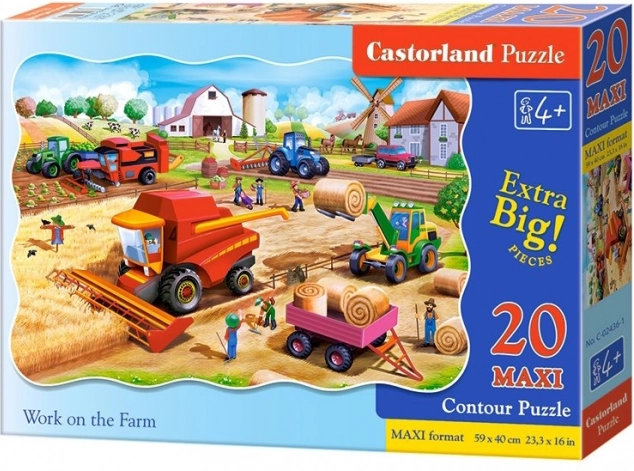 Puzzle 20 Pieces MAXI Farm Work