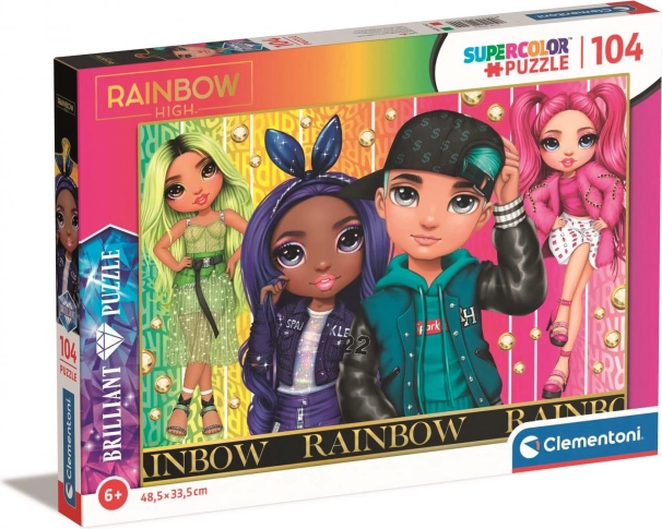 Clementoni Puzzle Rainbow High: Jade, Krystal, River and Stella 104 Pieces