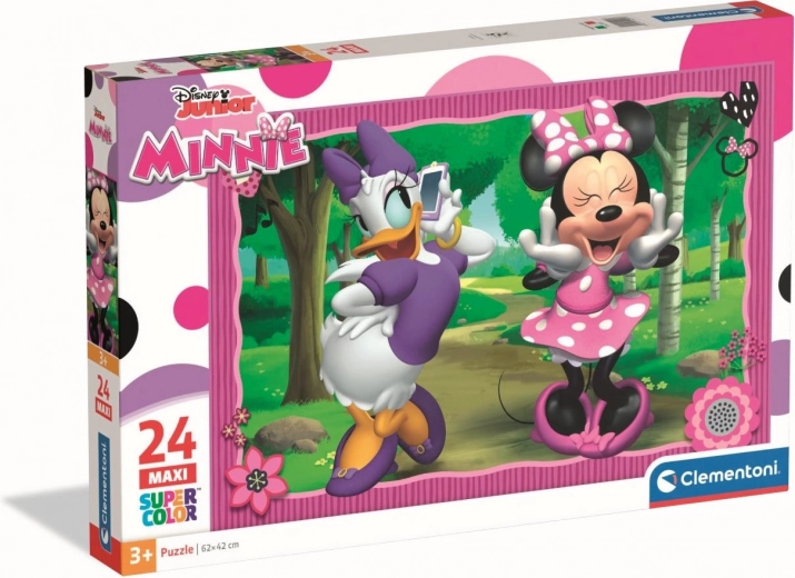 Minnie and Daisy on a Walk Maxi Puzzle, 24 Pieces