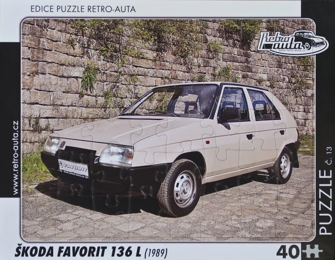 Retro puzzle Škoda Favorit 136 L 40 pieces