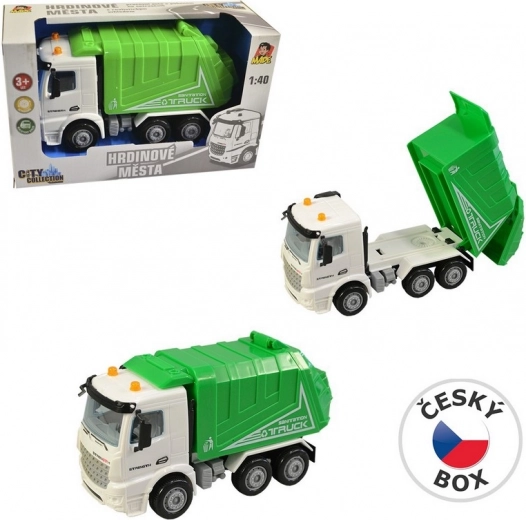 Toy Garbage Truck with Friction Motor 16 cm