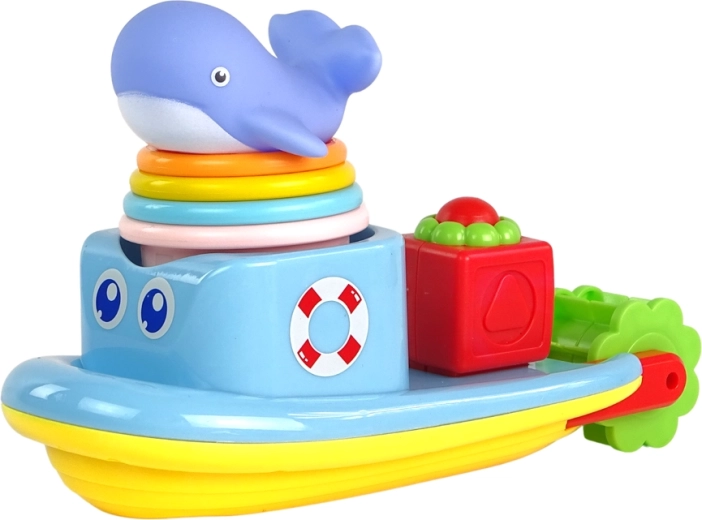 Loďka s točícím se mlýnkem