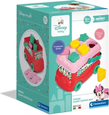 Disney shape-sorting bus Minnie – educational toy CLEMENTONI Baby