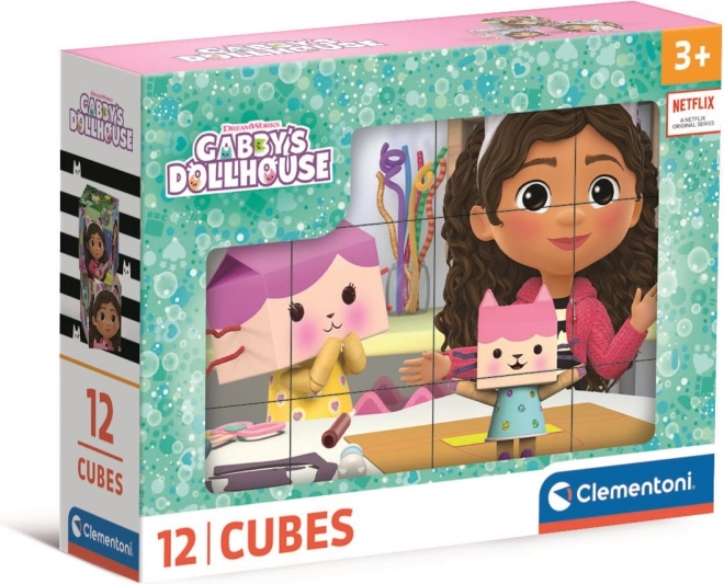 Picture Cubes Gabby's Magic House – 12 Blocks CLEMENTONI