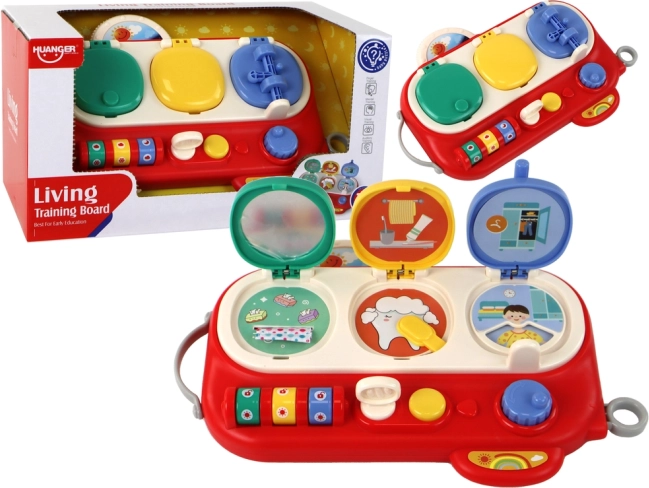 Tableau éducatif pour petits explorateurs Creative Sensory Rouge