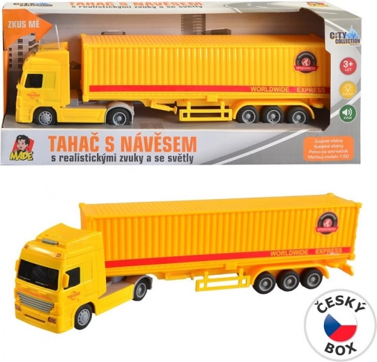 Truck with Friction Powered Container