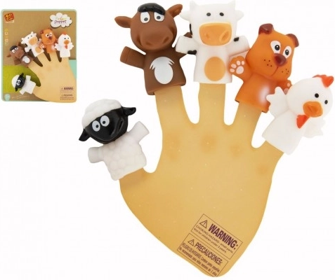 Finger Puppets Farm Animals, 5 pcs