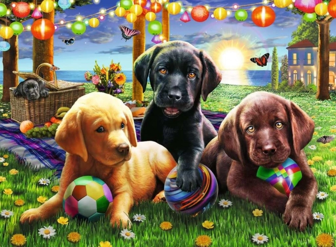 RAVENSBURGER Puzzle Dog Picnic XXL 100 pieces