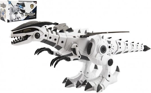 Chodící dinosaurus 40 cm se zvukem a světlem na baterie