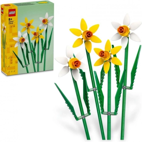 LEGO Nárciszok – sárga és fehér nárciszok vázába