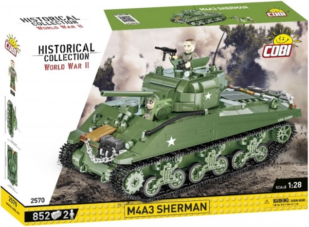Blocs Collection Historique Seconde Guerre mondiale M4A3 838 pièces