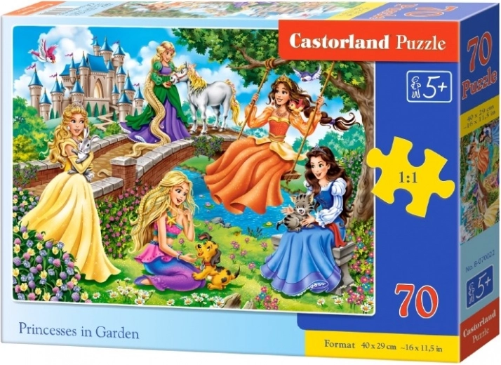 70-piece puzzle – Princesses in the Garden