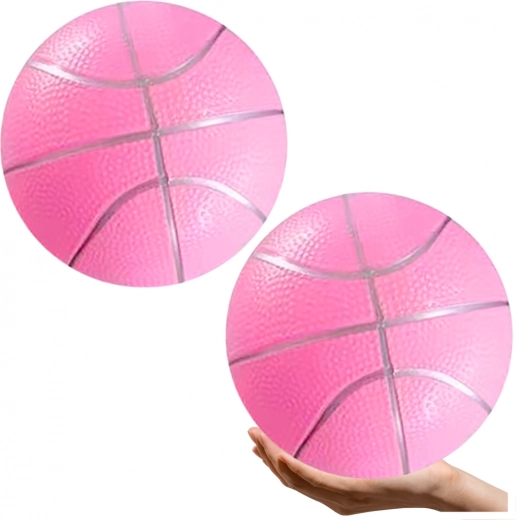 Pastel pink beach rubber ball 20 cm