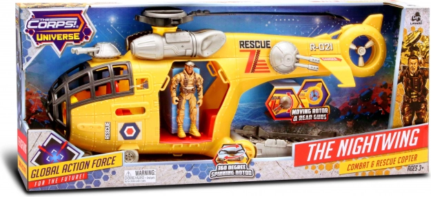 The Corps The Nightwing Helicopter with Figure, 50 cm