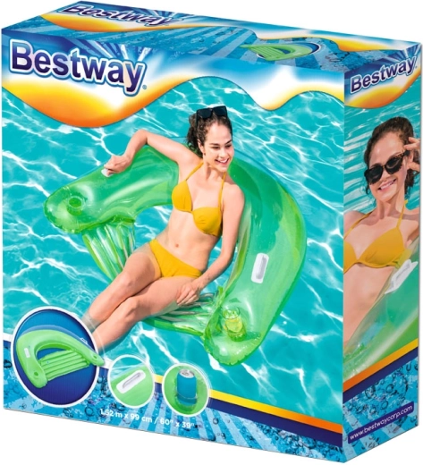 BESTWAY zöld felfújható vízi fotel – Piros