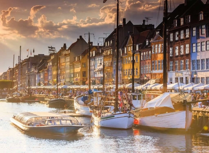 Puzzle Scandinavia: Sunset in Copenhagen 500 pieces
