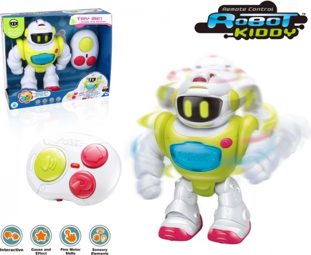Interactive Remote-Control Robot Kiddy with Infrared Control