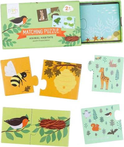 Matching counting puzzle – unicorns – Animals