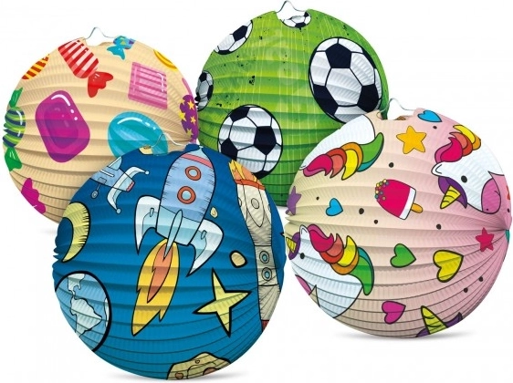 Papieren lantaarn bol 25 cm