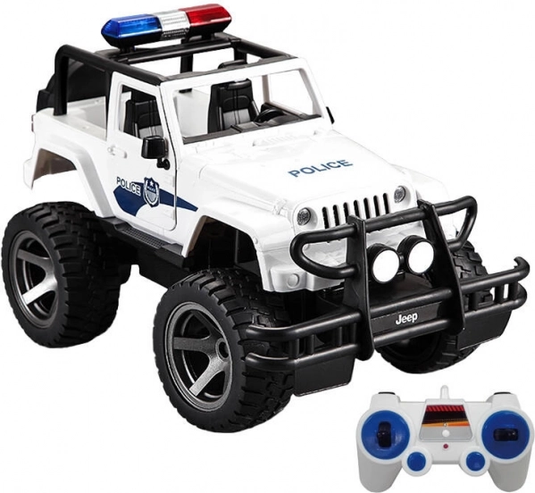 Dálkově ovládané policejní auto Jeep 1:12 Double Eagle