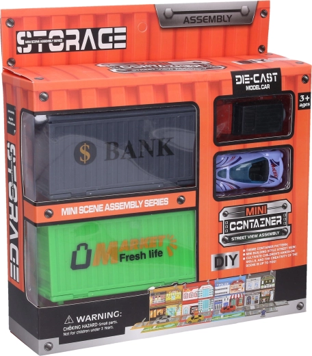 Container City - Construction Set with Cars and Accessories