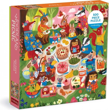Mudpuppy puzzle Picnic in the Forest 500 pieces