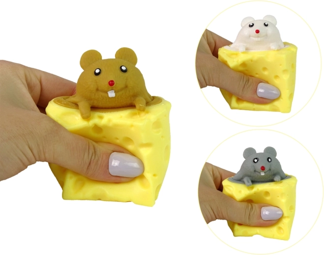 Squishy Serowy Gryzoń Sensoryczny Pop It