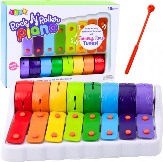 Rock N' Roller zongora gyerekeknek – forgó színes kerék