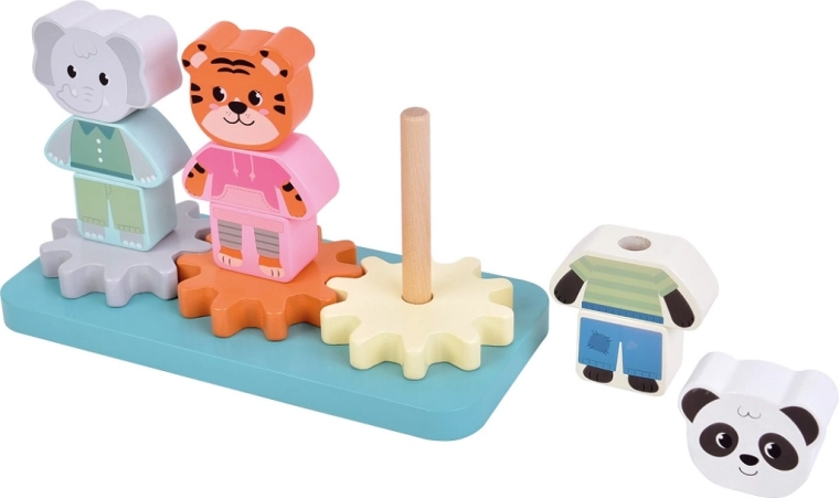 Egymásra rakható állatfigurák