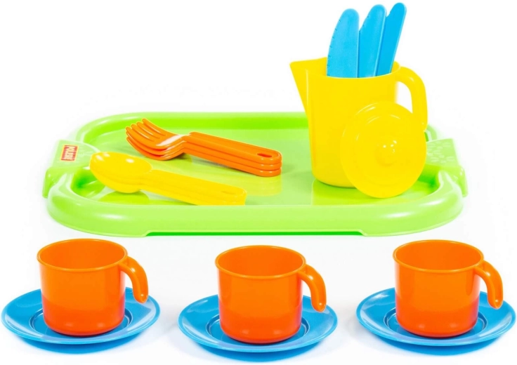 Complete tea set for three