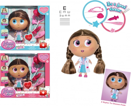 Poupée doctoresse avec accessoires 18 cm – Avec cheveux plus longs