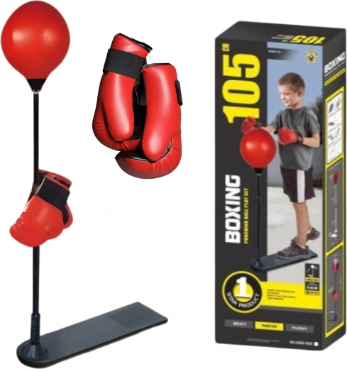 Woopie Children's Boxing Set Standing Punch Ball Adjustable 70-105 cm