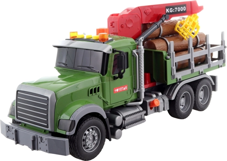 Functional crane for loading logs